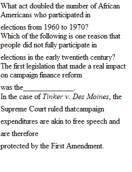 Quiz History_ Chapter 13_ Elections and Political Parties in America Quiz